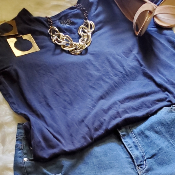 COPY - Ashley Stewart Graphic DistressedJeans💥 - Picture 1 of 8